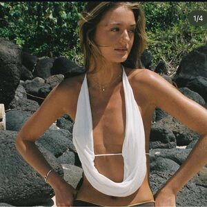 Indah cowl halter neck top